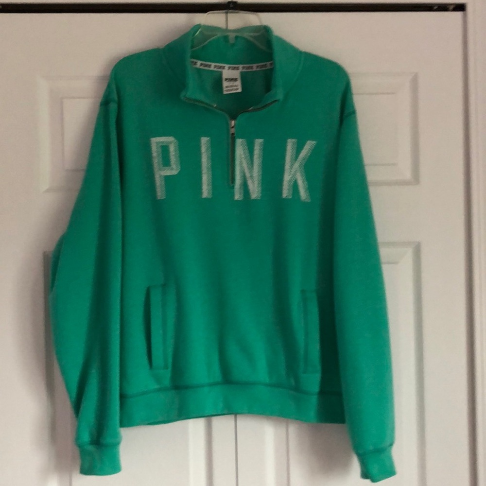 Pink Victoria’s Secret Quarter Zip Up